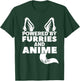 Powered by Furries and Anime Furry T-Shirt - T-Shirt | Forest