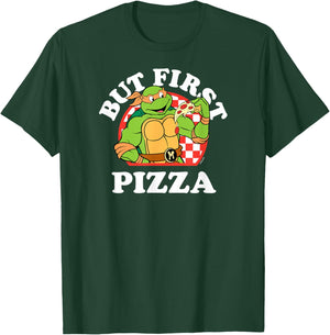Teenage Mutant Ninja Turtles - But First Pizza T-Shirt - T-Shirt | Forest