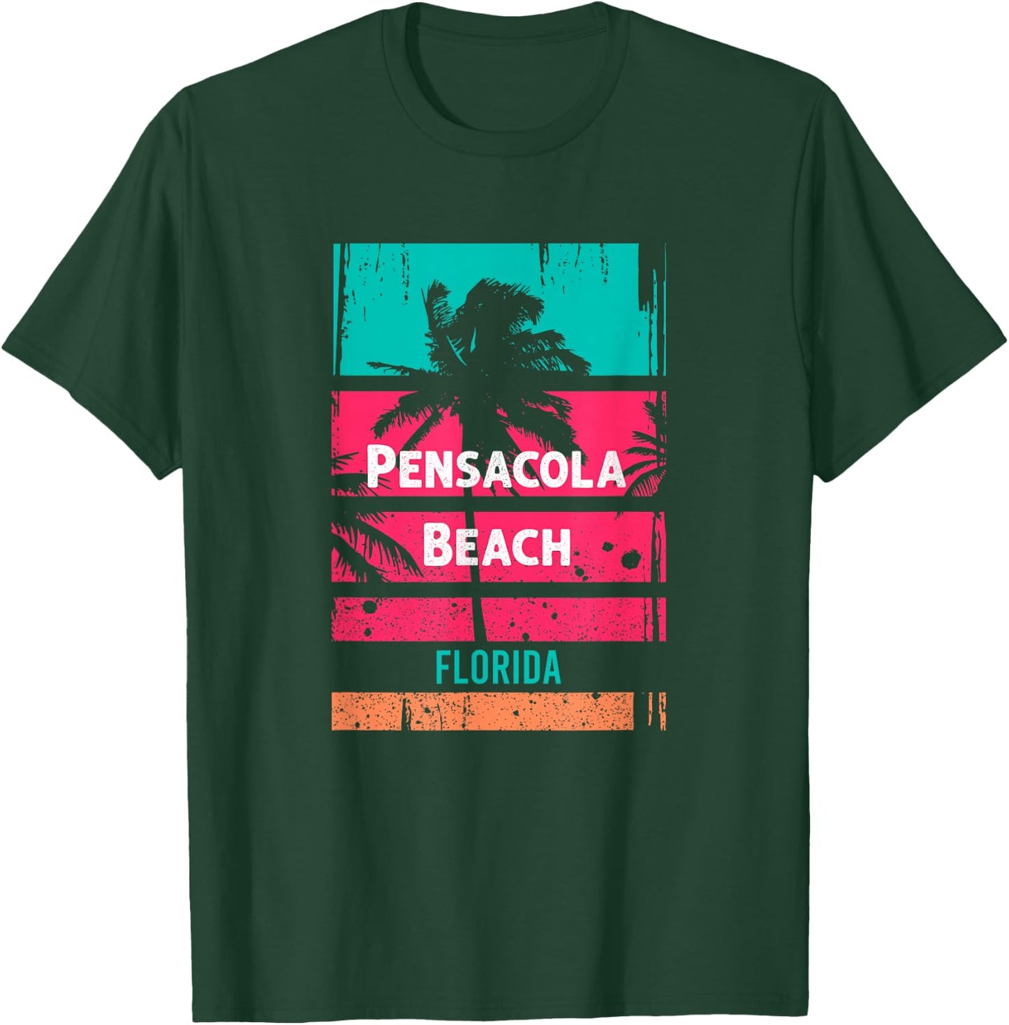 Pensacola Beach Souvenir - Florida Reminder T-Shirt - T-Shirt | Forest