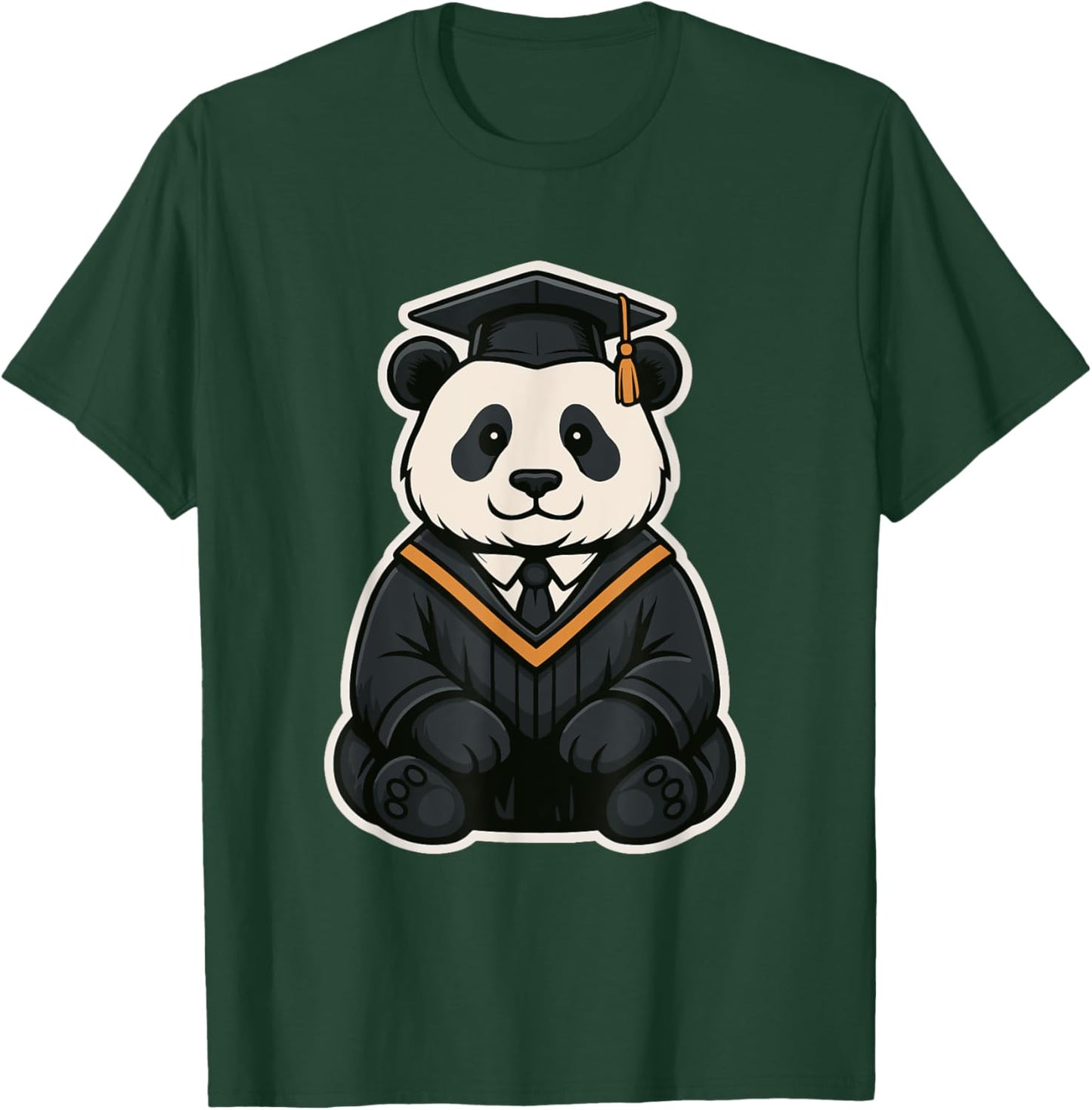 Cute Panda Graduation Shirt - Funny Graduate Gift T-Shirt - T-Shirt | Forest