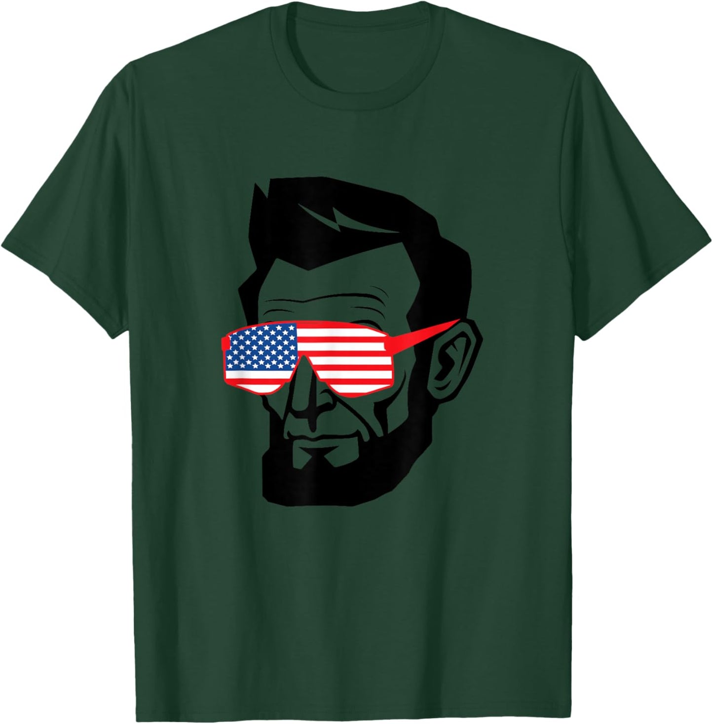 Funny Abraham Abe Lincoln Shirt July 4th Funny Men's Boys T-Shirt - T-Shirt | Forest