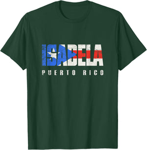 Puerto Rican flag Isabela Puerto Rico T-Shirt - T-Shirt | Forest