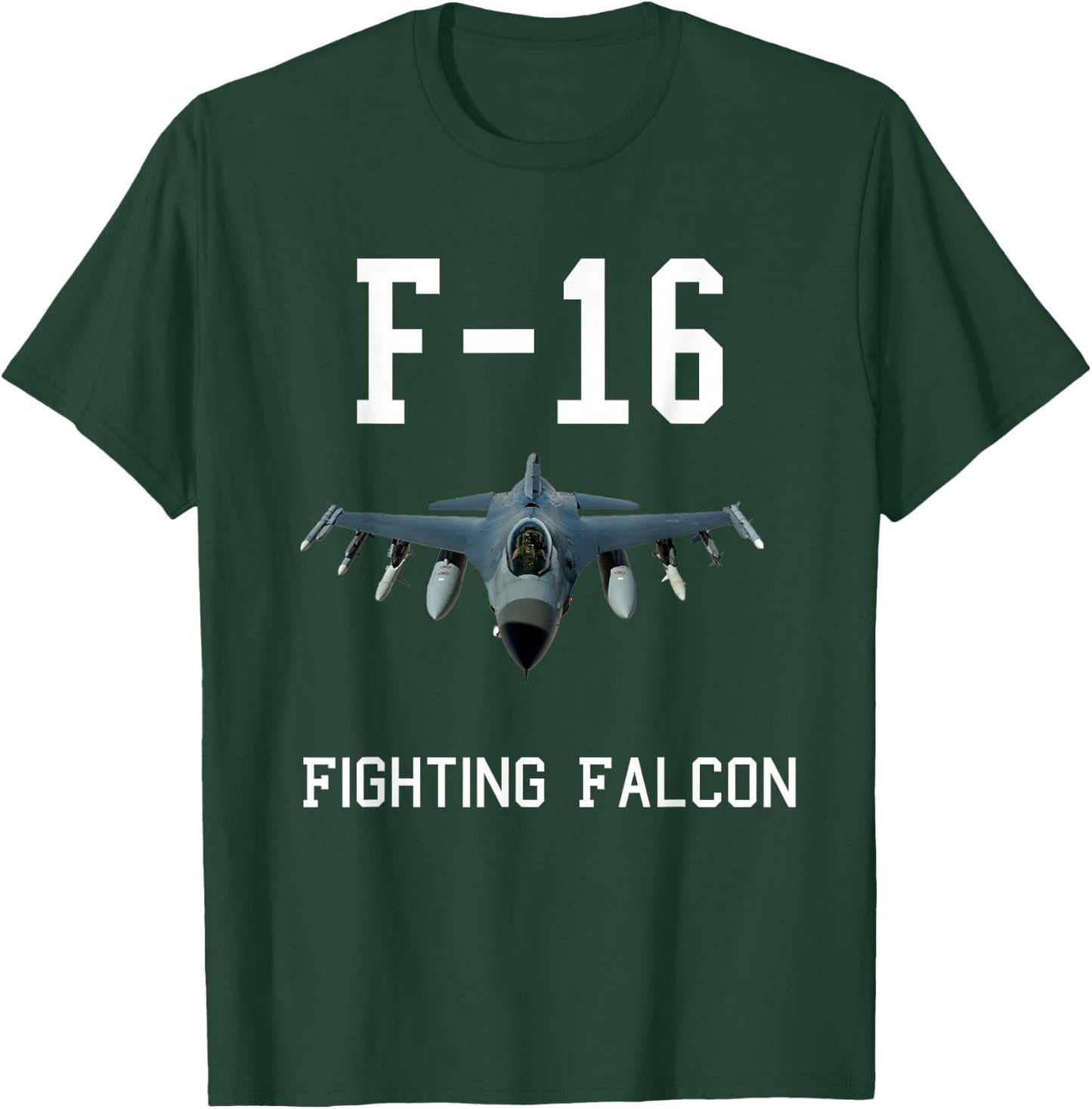 F-16 Fighting Falcon Jet Fighter Plane T Shirt T-Shirt - T-Shirt | Forest