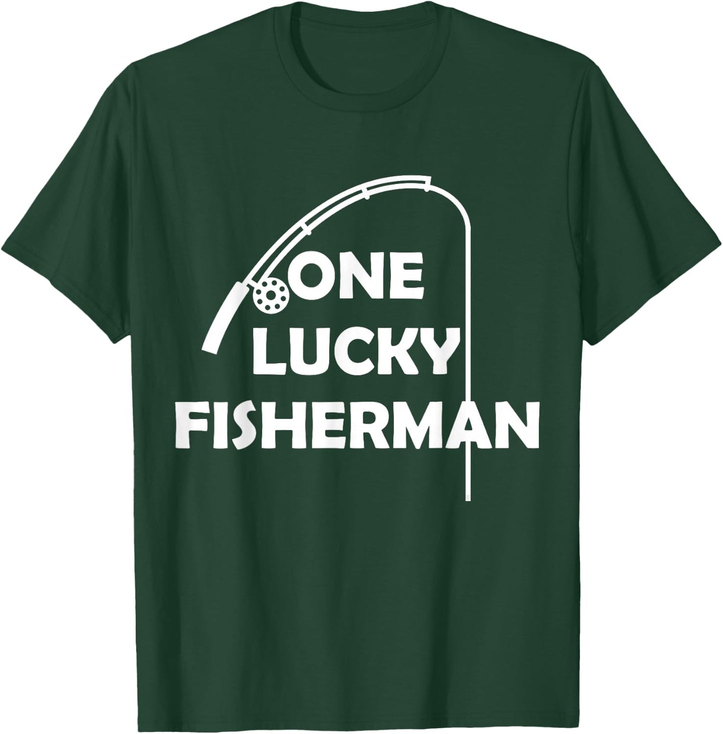 One Lucky Fisherman Best Catch Of His Life For Couples Set T-Shirt - T-Shirt | Forest