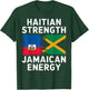 Half Haitian Half Jamaican Jamaica Flag Haiti T-Shirt - T-Shirt | Forest