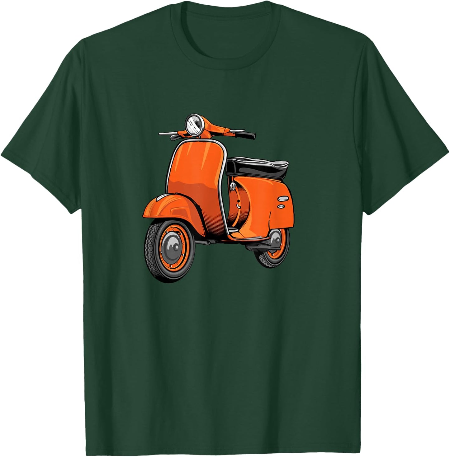 Scooter Bike Motorbike Scoot - Moped Scooter T-Shirt - T-Shirt | Forest