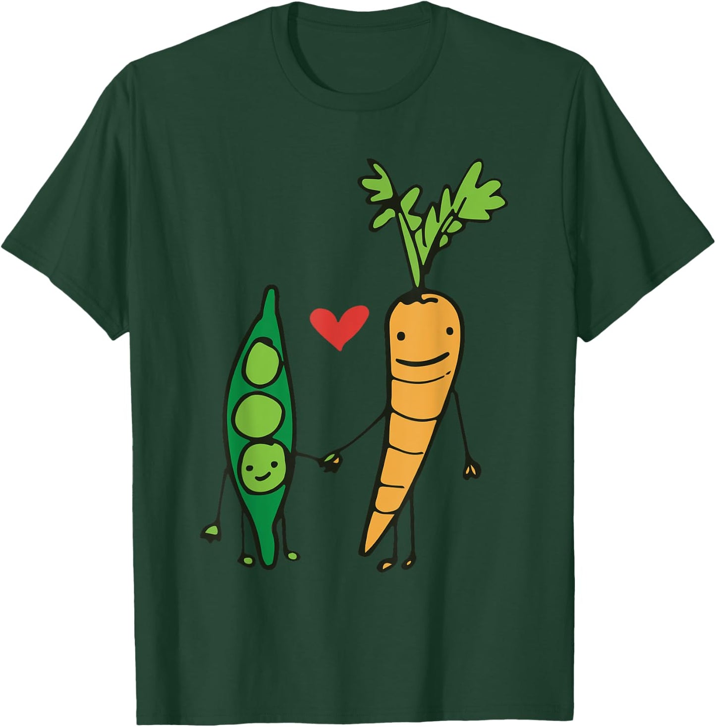 Carrot and Peas T-Shirt - T-Shirt | Forest