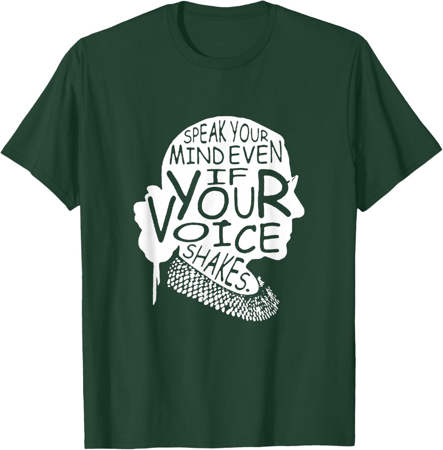 RBG Ruth Bader Ginsburg Feminist Political Gift Small T-Shirt - T-Shirt | Forest