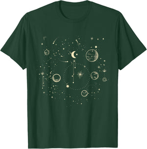 Astronomy Stars Sun Moon Planets Astronaut Cosmonauts Gift T-Shirt - T-Shirt | Forest