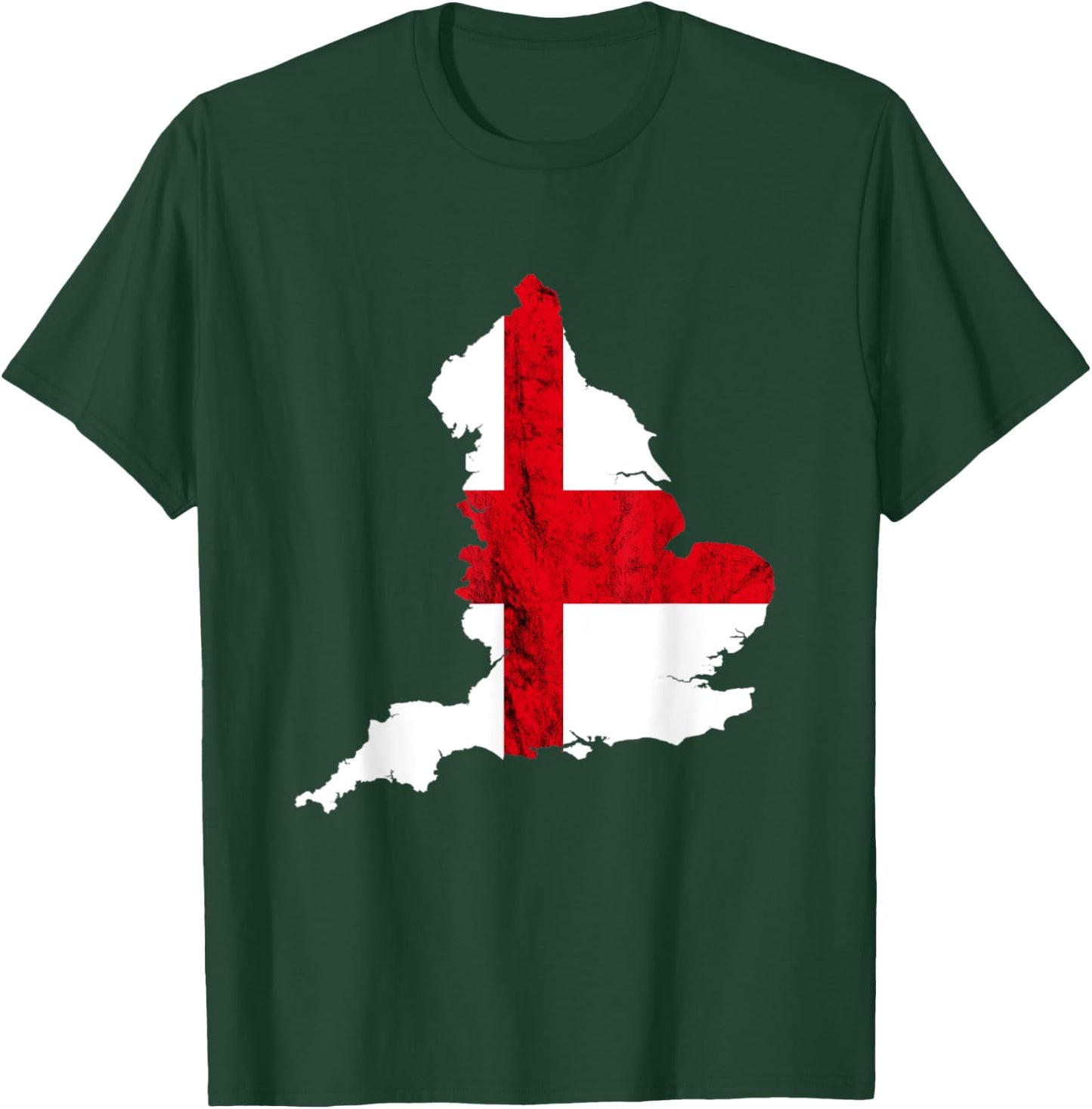 England Flag Country Map English Roots English Pride England T-Shirt - T-Shirt | Forest