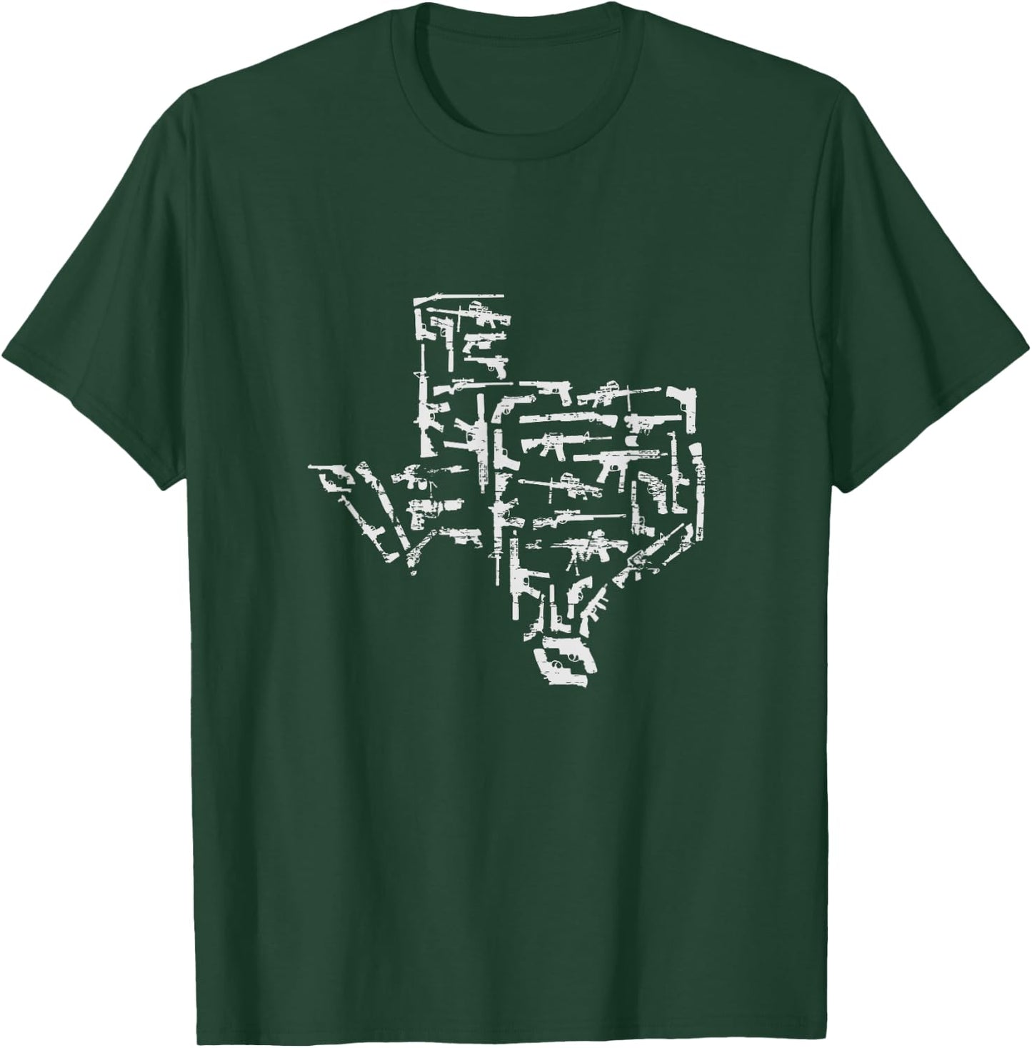 Patriotic Texan Guns USA Gift Texas T-Shirt - T-Shirt | Forest