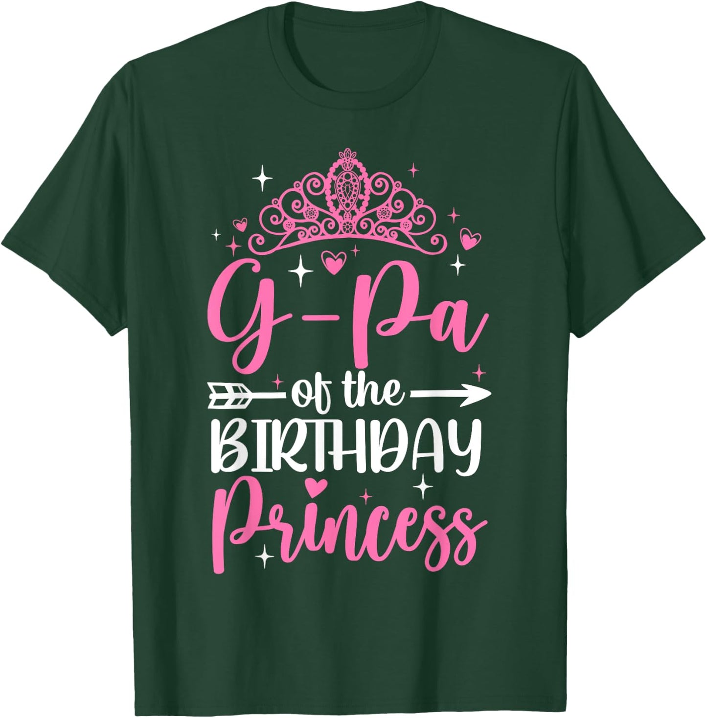 G-Pa Of The Birthday Princess Bday Girl Kid Cute Family T-Shirt - T-Shirt | Forest