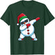 Dabbing Snowman Christmas Xmas T-Shirt - T-Shirt | Forest