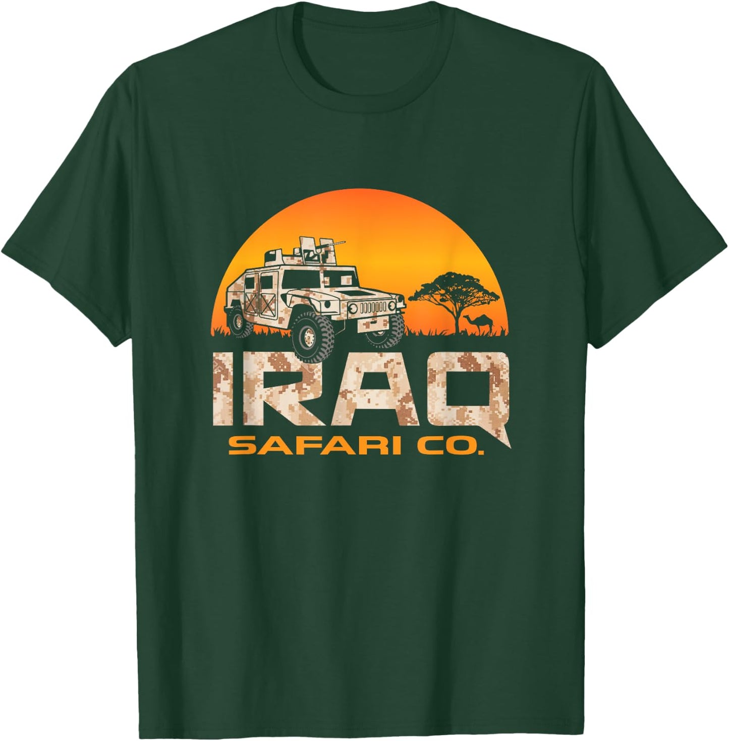 Iraq Veteran Safari Club Army Vet Gift T-Shirt - T-Shirt | Forest