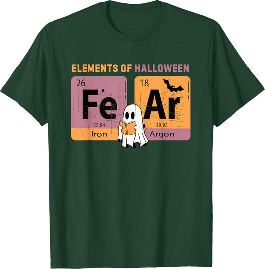 Elements Of Halloween FeAr Periodically Halloween Chemistry T-Shirt - T-Shirt | Forest