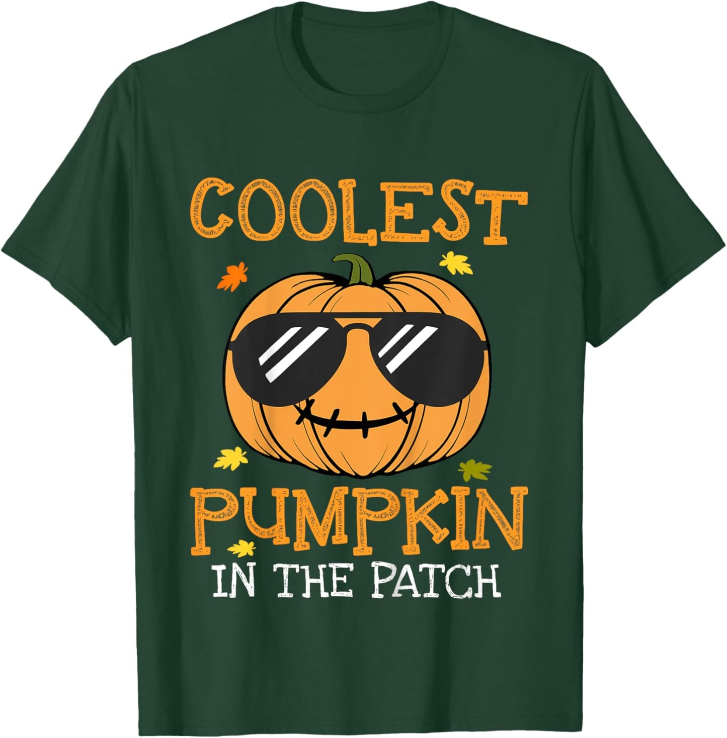 Kids Coolest Pumpkin In The Patch Halloween Costume Toddler Boys T-Shirt - T-Shirt | Forest