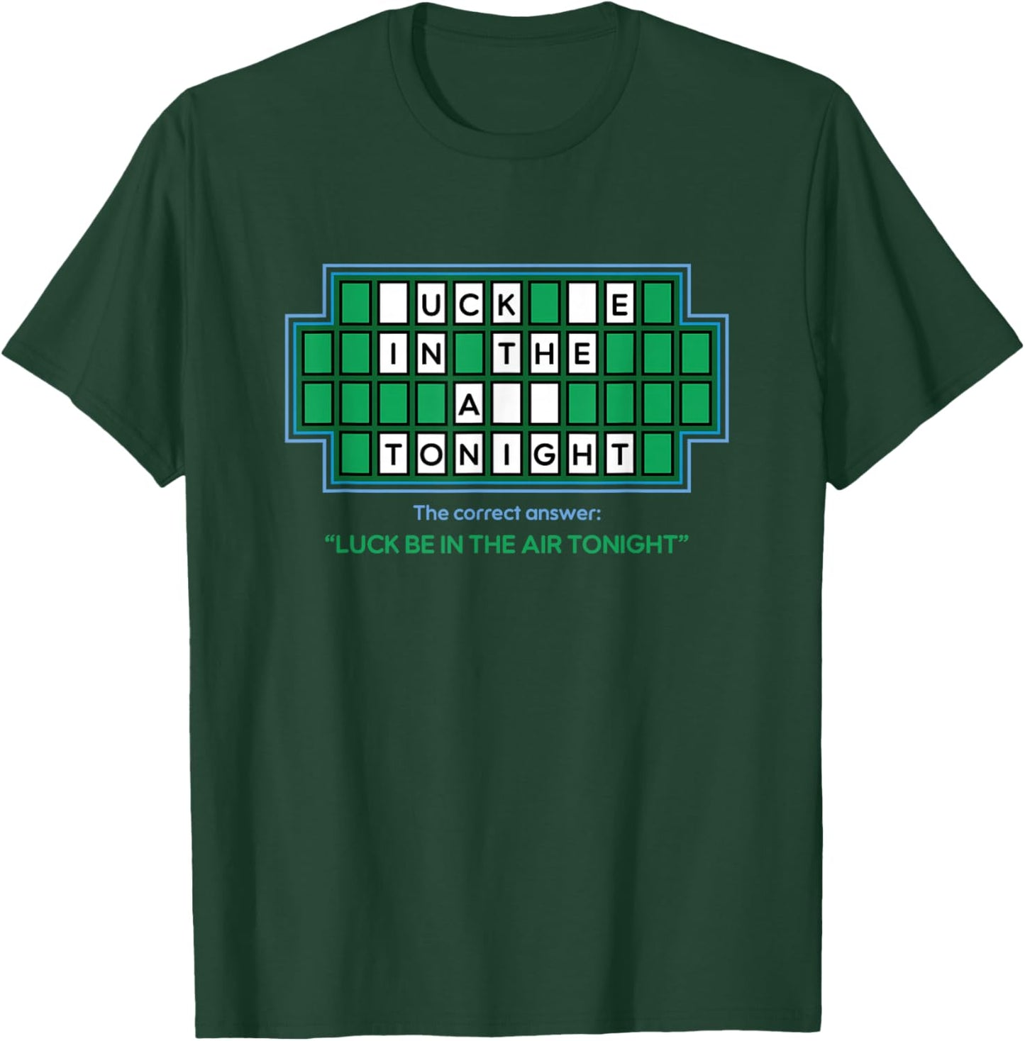 Luck Be In The Air Tonight Puzzle Meme T-Shirt - T-Shirt | Forest