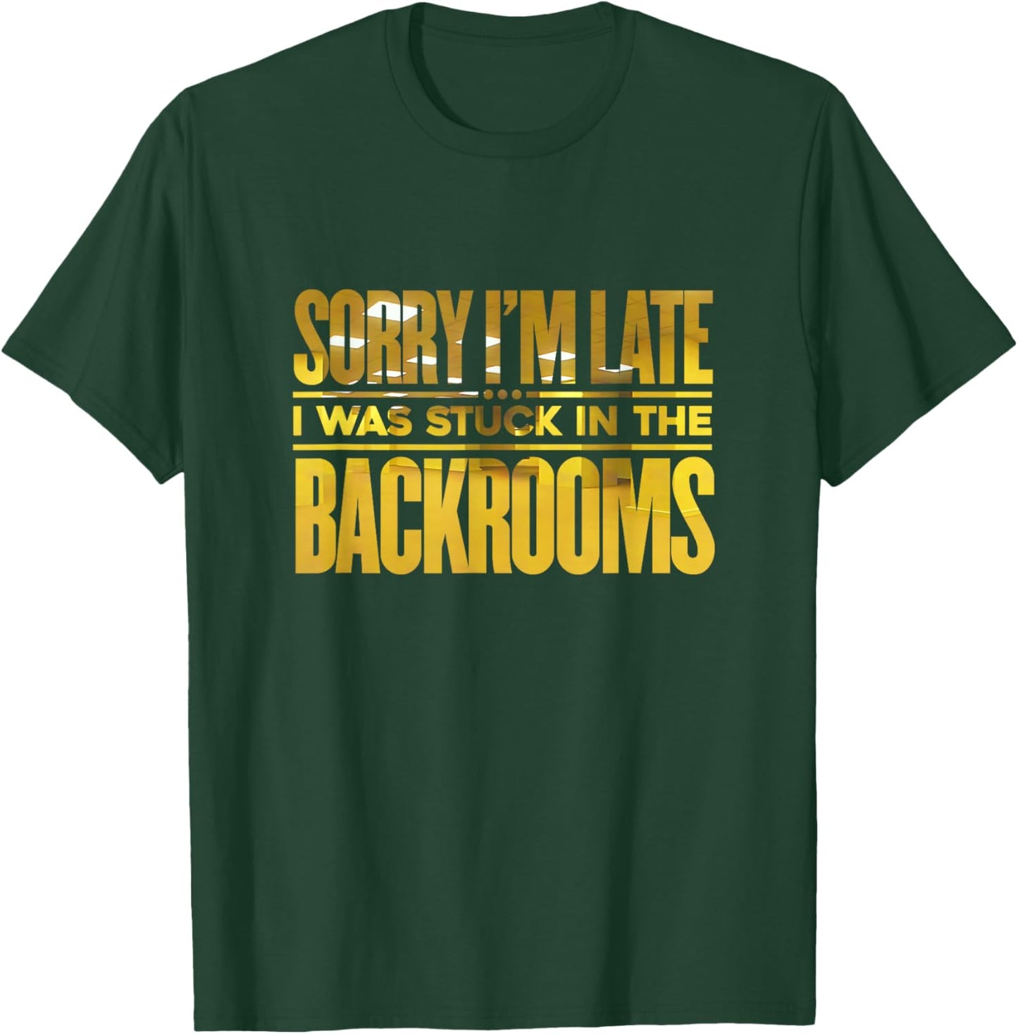 Stuck in Backrooms, Analog Horror Movie Liminal Creepypasta T-Shirt - T-Shirt | Forest