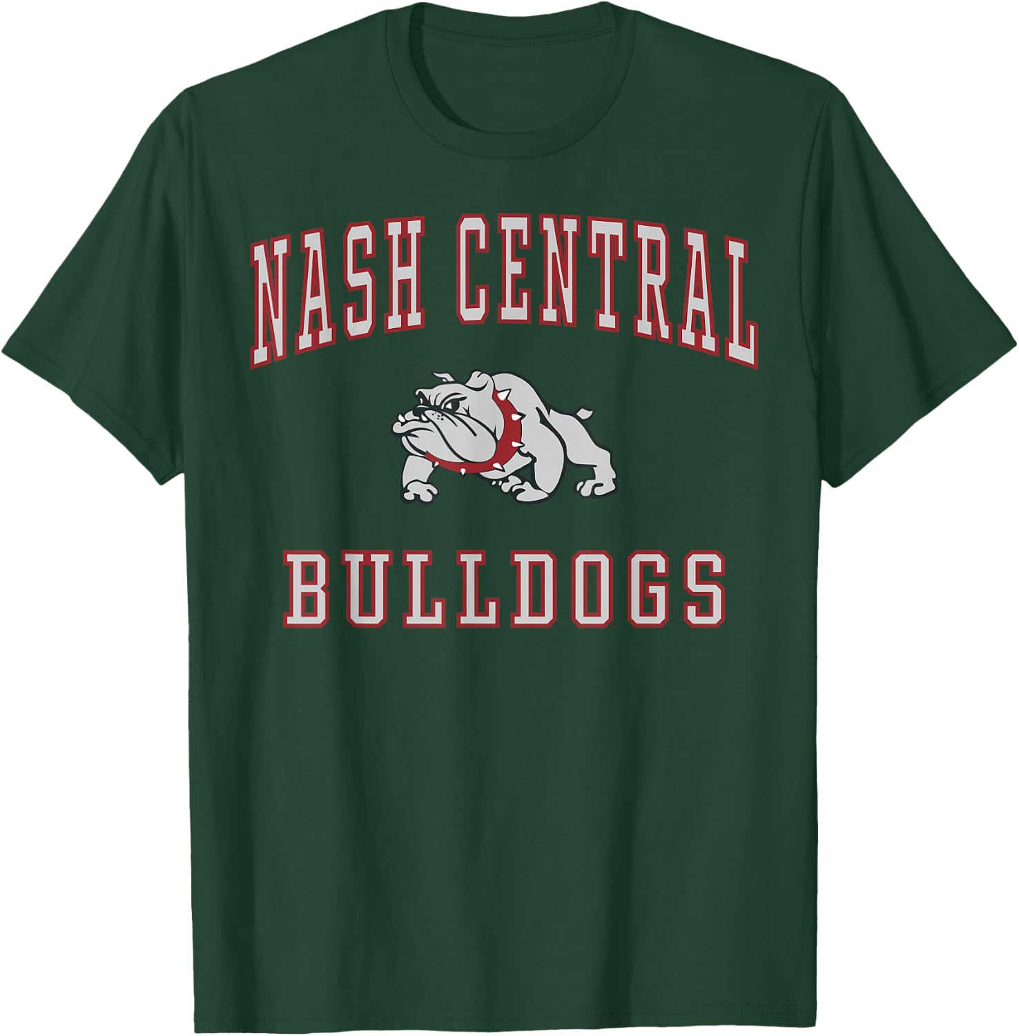 Nash Central High School Bulldogs C1 T-Shirt - T-Shirt | Forest