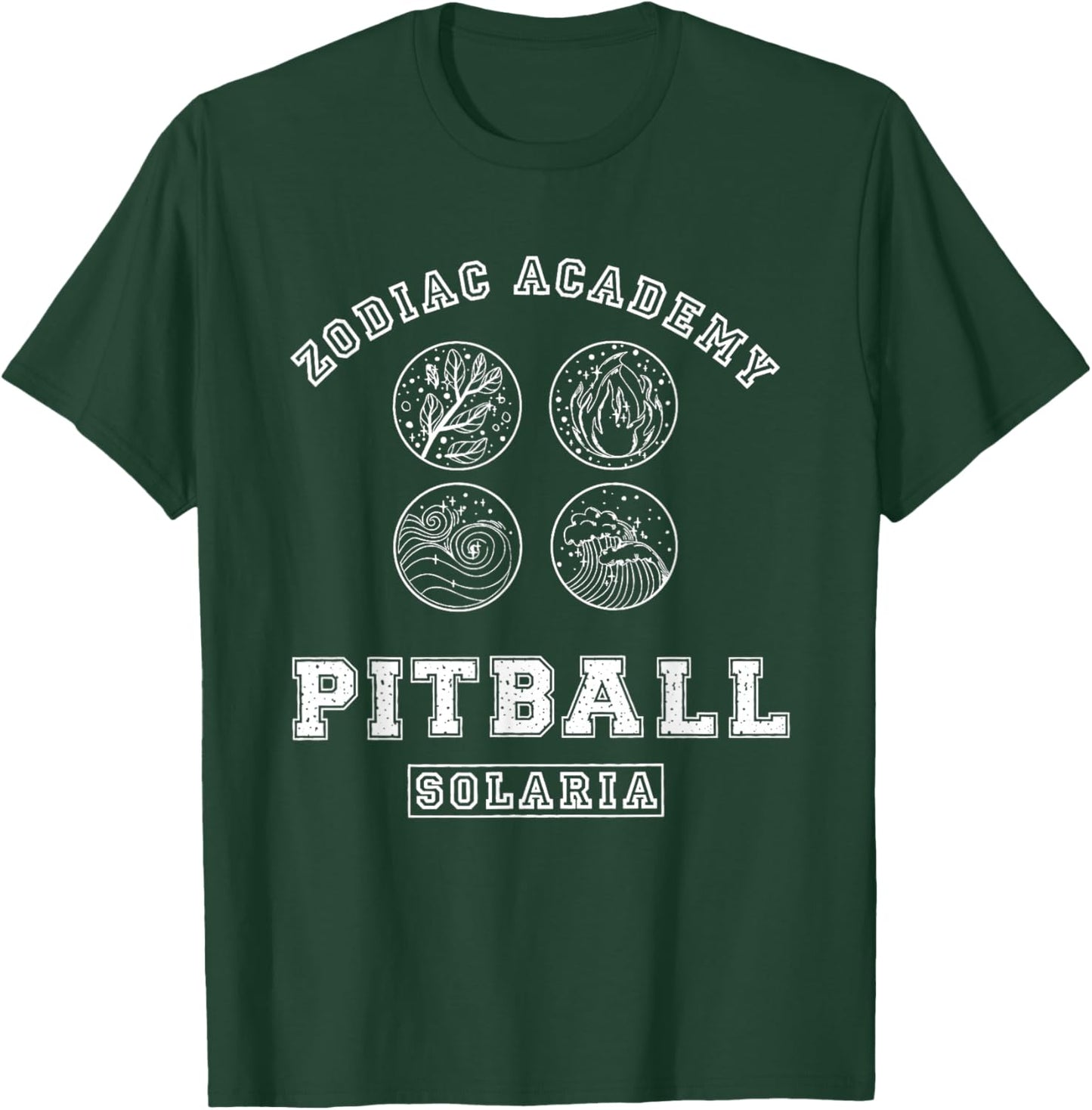 Visit The Booktok Bookish Store Zodiac Academy Pitball Darcy Vega Two Sided T-Shirt - T-Shirt | Forest