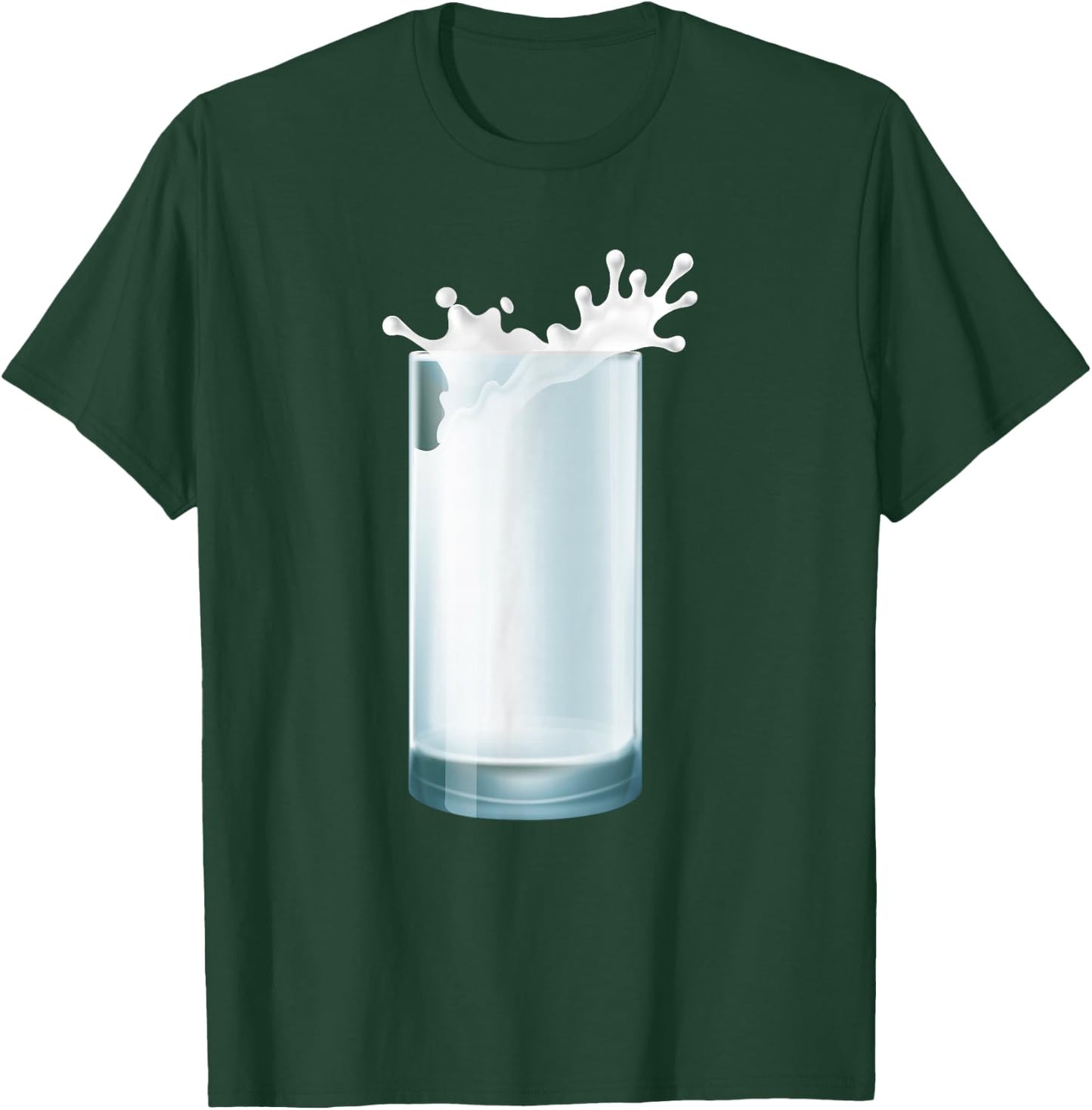 Glass of Milk Couple Matching Halloween Party DIY Costume T-Shirt - T-Shirt | Forest