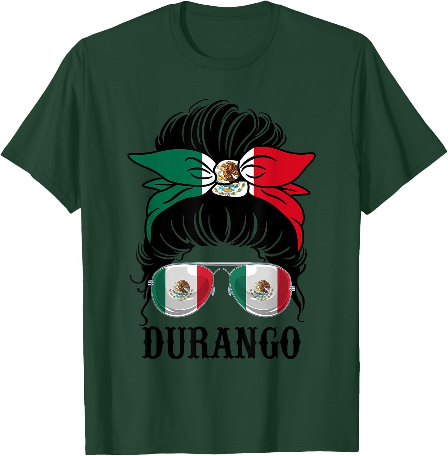 Durango Mexico Pride Mexican Flag State T-Shirt - T-Shirt | Forest