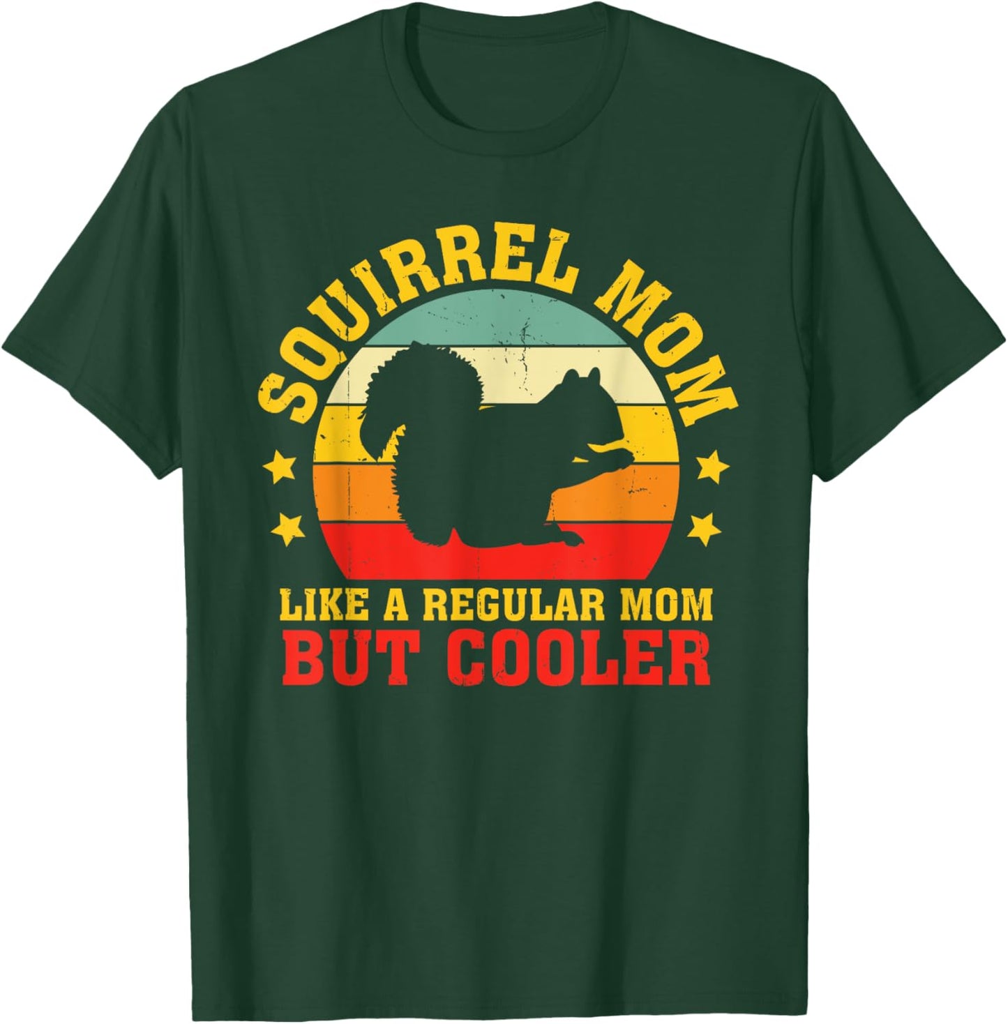 Retro Squirrel Mom Vintage Forest Animal Mother T-Shirt - T-Shirt | Forest