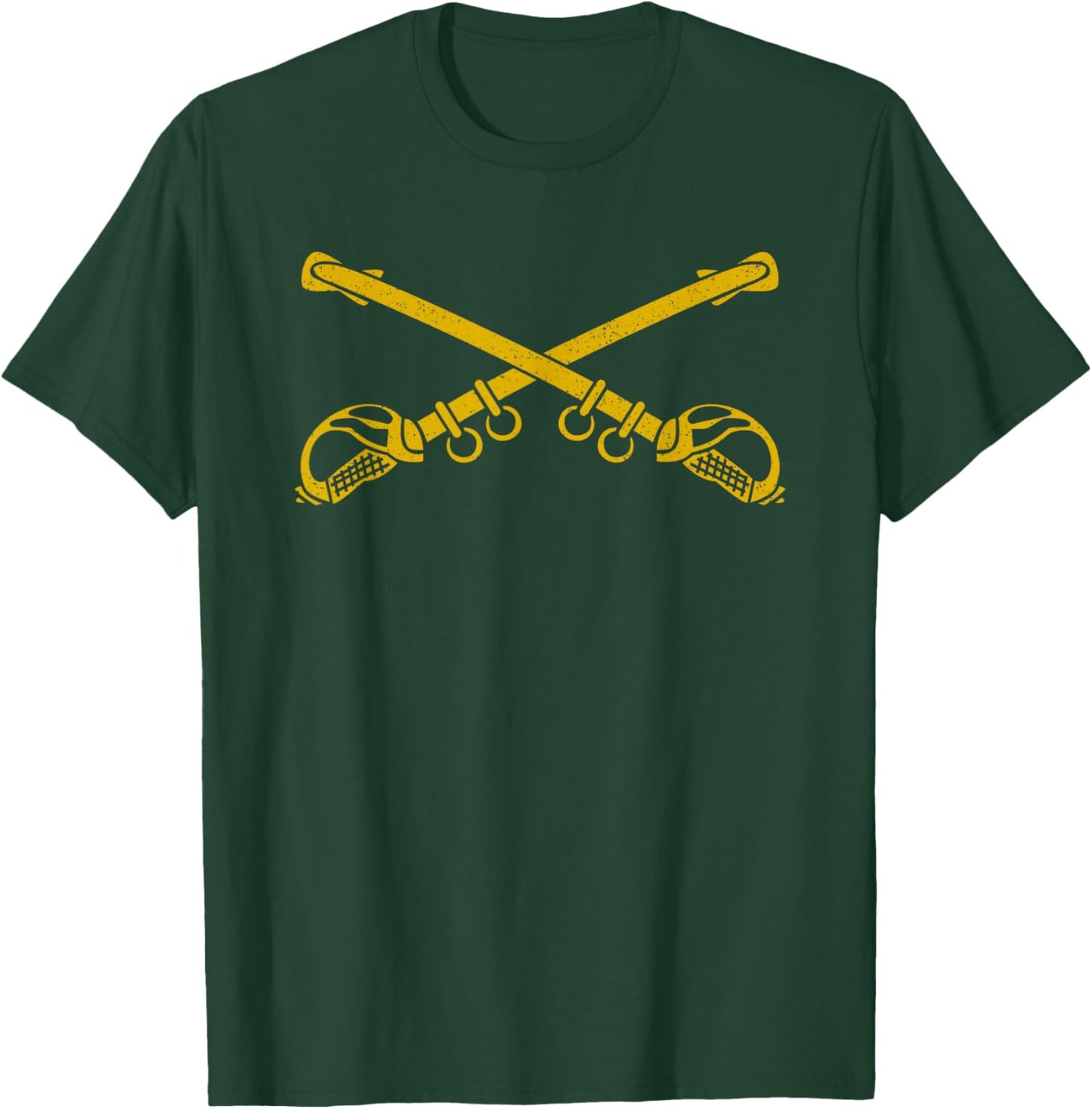 U.s. Calvary United States Army Cross Swords Symbol Insignia T-Shirt - T-Shirt | Forest
