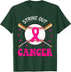 Strike Out Breast Cancer Baseball Pink Ribbon T-Shirt - T-Shirt | Forest