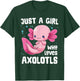 Axolotl Kawaii Just A Girl Who Loves Axolotls Cute Animals T-Shirt - T-Shirt | Forest