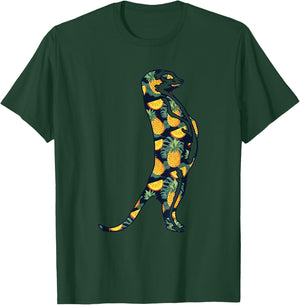 Pineapple Hawaiian Meerkat Women Men Print Mierkat Girl Gift T-Shirt - T-Shirt | Forest