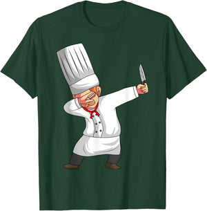 Chef Dabbing Chief Cook Culinary Sous-Chef Cuisine Kitchen T-Shirt - T-Shirt | Forest