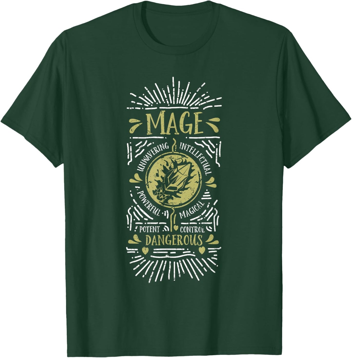 Wow Mage Role Playing Gamer T-Shirt - T-Shirt | Forest