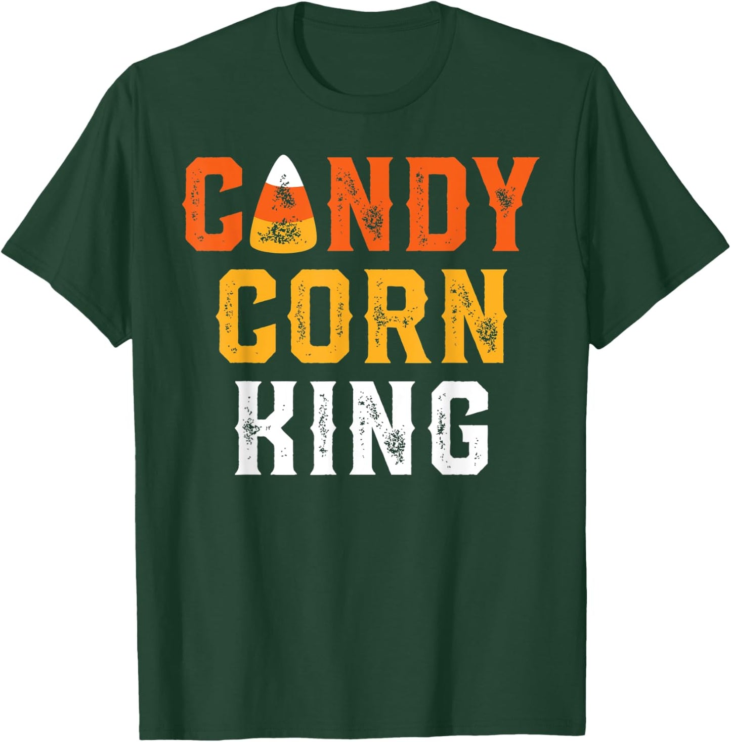 Halloween Candy Corn King Funny Retro T-Shirt - T-Shirt | Forest