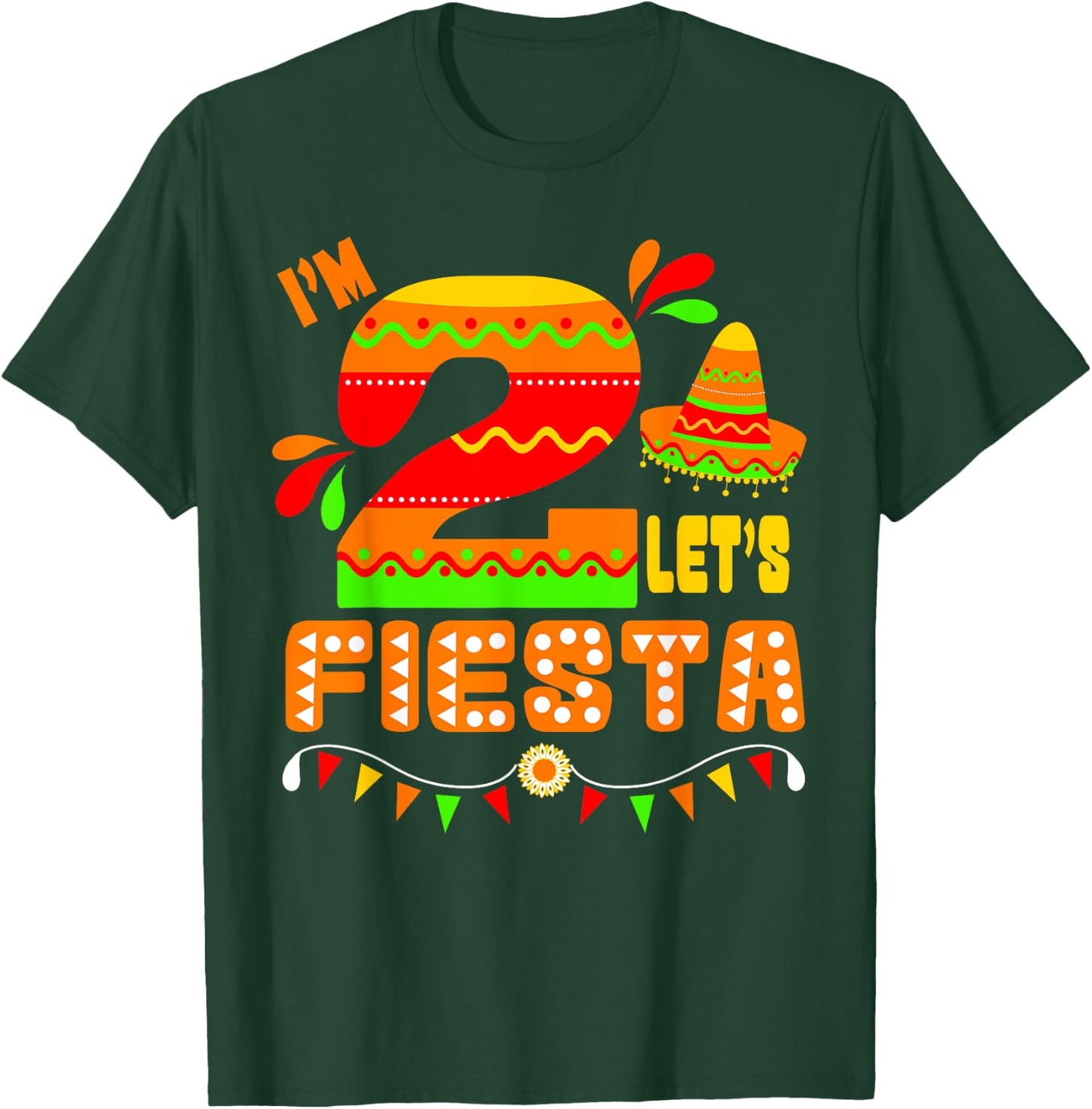 I'm Dos Taco Twosday Shirt 2nd Birthday Gift Kids Boy Girl T-Shirt - T-Shirt | Forest