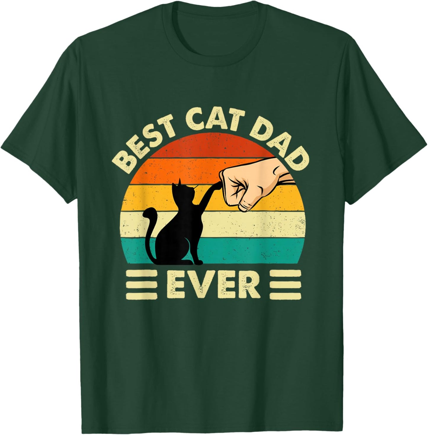 Best Cat Dad Ever - Cat Lover Kitten Owner Kitty T-Shirt - T-Shirt | Forest