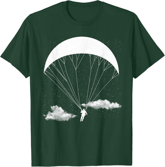 Paragliding Art Women Paraglide Paramotor Paraglider T-Shirt - T-Shirt | Forest