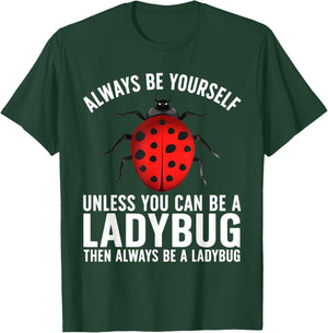 Funny Ladybug Design Women Boys Girls Lady Bug Lover T-Shirt - T-Shirt | Forest