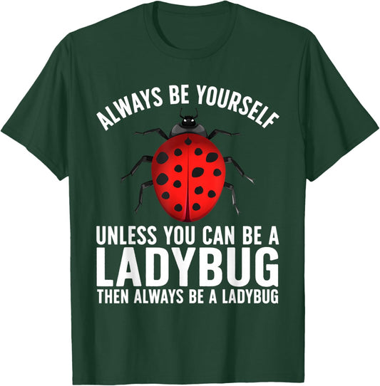Funny Ladybug Design Women Boys Girls Lady Bug Lover T-Shirt - T-Shirt | Forest