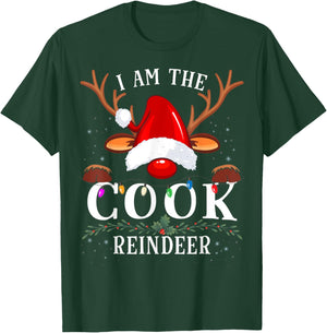 99 Gifts Christmas Reindeer Costume Party -Adults Reindeer Christmas Family T-Shirt - T-Shirt | Forest