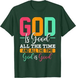 God Is Good Jesus Christian Religion Faith Church T-Shirt - T-Shirt | Forest