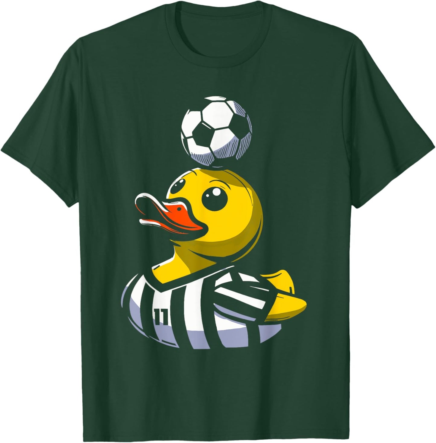Soccer Rubber Duck T-Shirt - T-Shirt | Forest