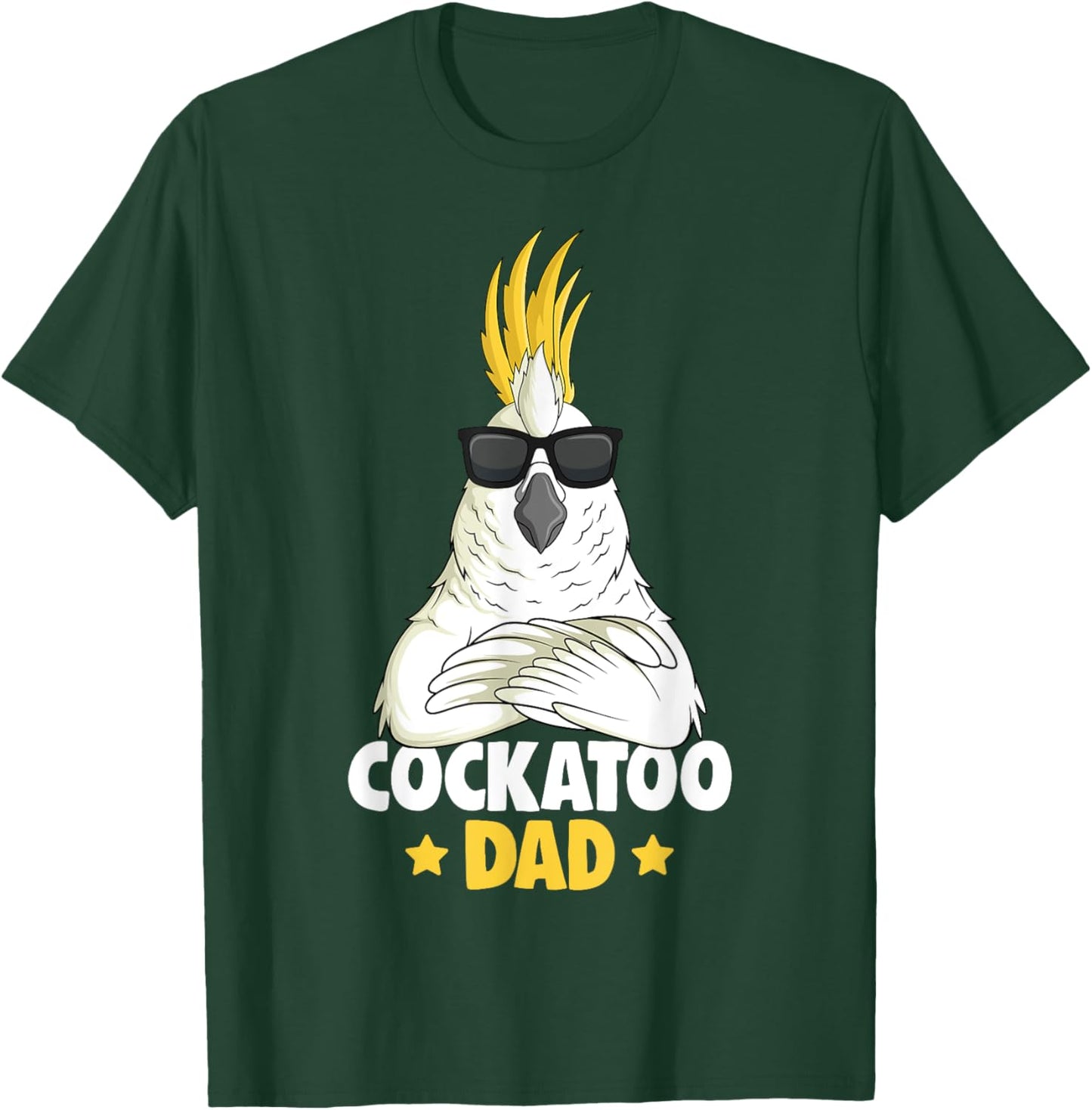 Cockatoo Dad Parrot Bird T-Shirt - T-Shirt | Forest