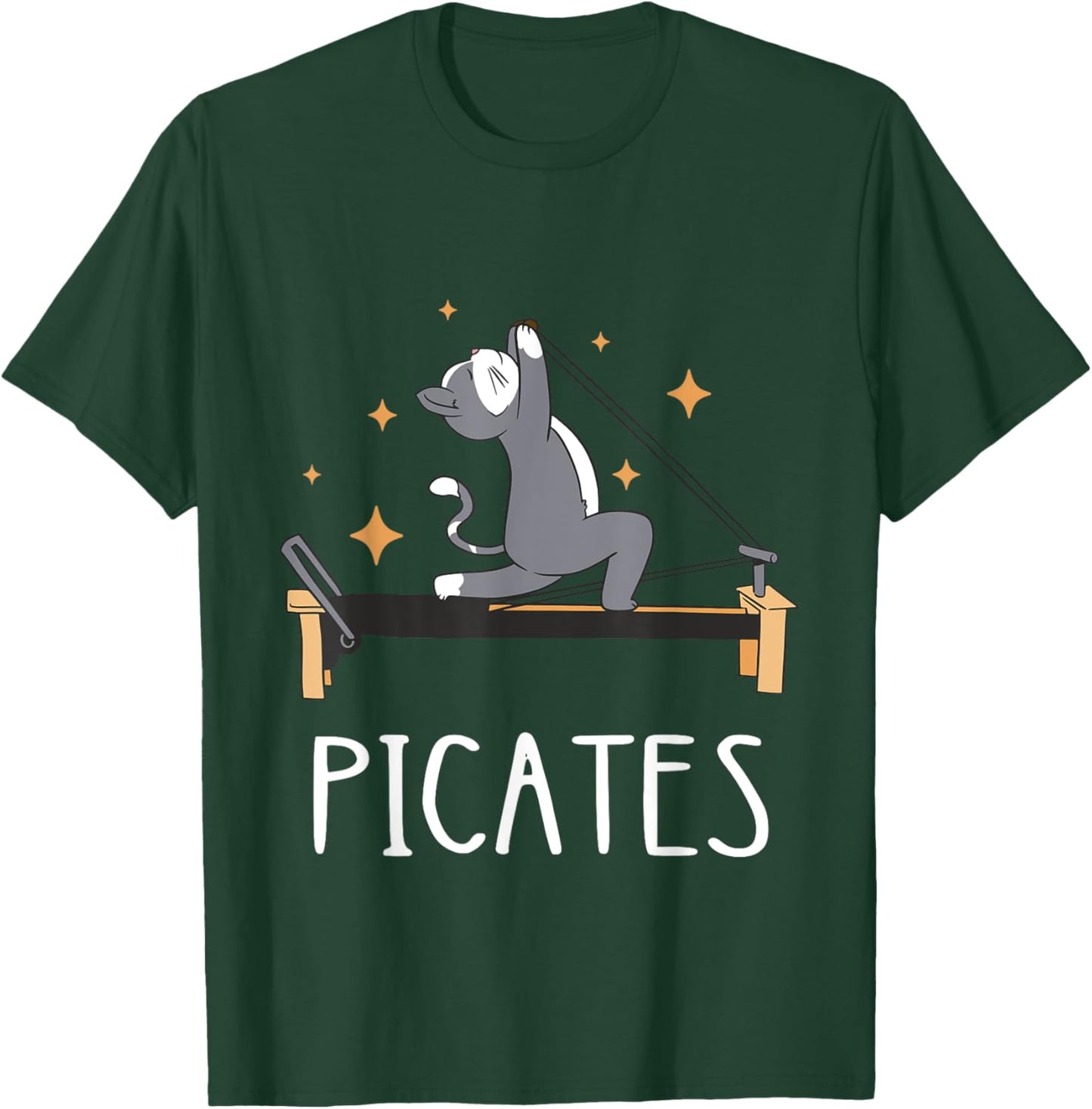 Pilates Cat Pilates Workout Pilates Fitness Instructor Women Kids T-Shirt - T-Shirt | Forest
