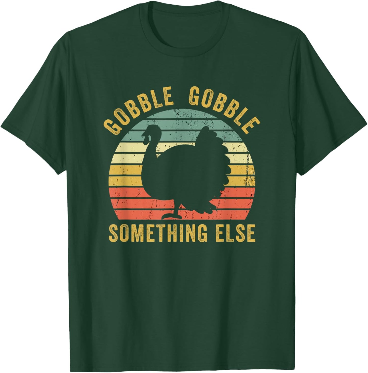 Save A Turkey Thanksgiving Gobble Trot Vegan Funny T-Shirt - T-Shirt | Forest