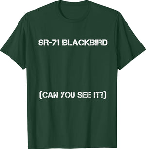 SR-71 Blackbird Blueprint Air Force Military Jet T-Shirt - T-Shirt | Forest
