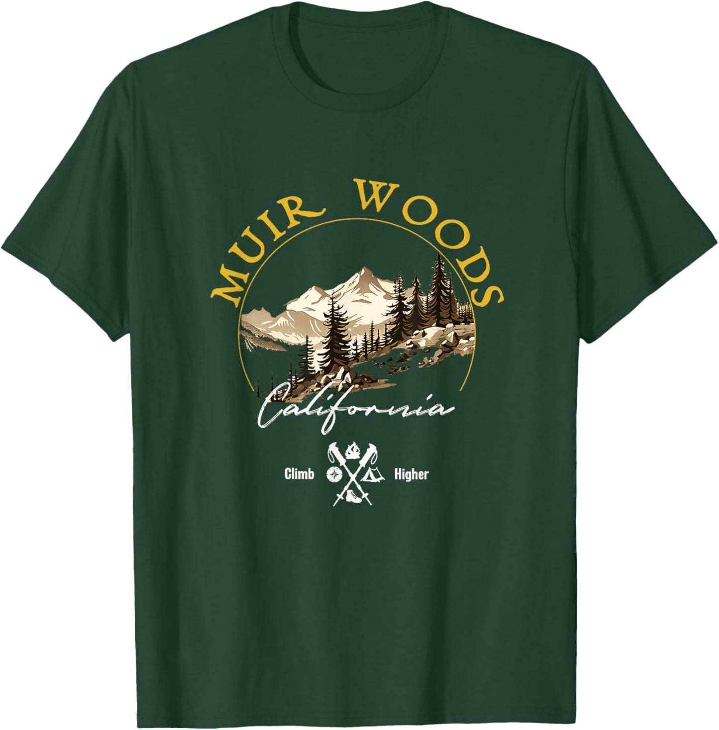 Muir Woods Retro Vintage Apparel - Muir Woods Souvenir T-Shirt - T-Shirt | Forest