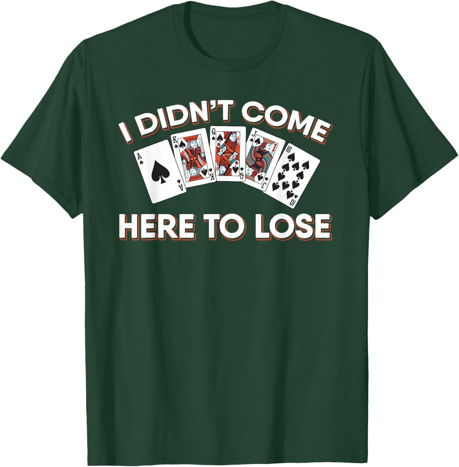 Poker Player Texas Holdem - Card Game Poker T-Shirt - T-Shirt | Forest