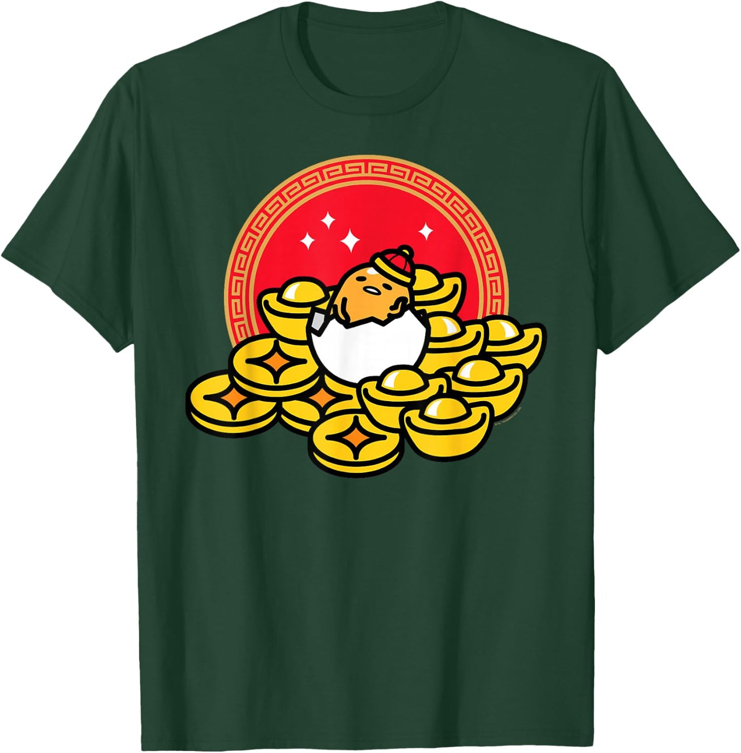 Gudetama The Lazy Egg Happy Lunar New Year T-Shirt - T-Shirt | Forest