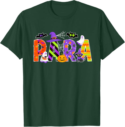 Spooky Para Halloween Paraprofessional T-Shirt - T-Shirt | Forest